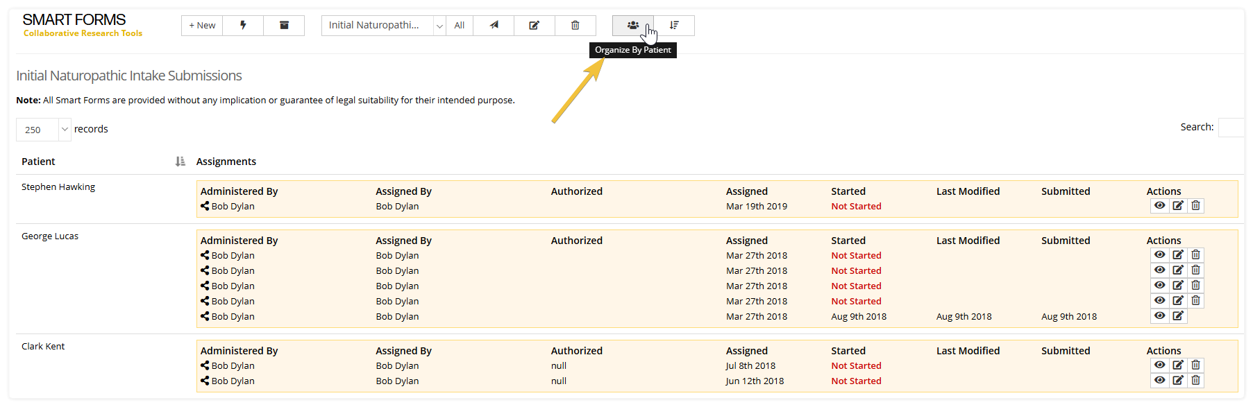 Viewing Smart Forms V1 | OutSmart Guide